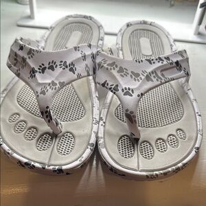 Stylish White and Black Women's Sandals